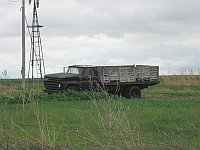 USA - Calumet OK - Abandoned Old Truck in Field (19 Apr 2009)
